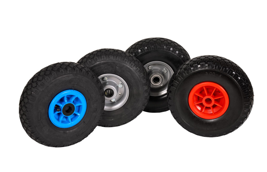 Pneumatic industrial castors