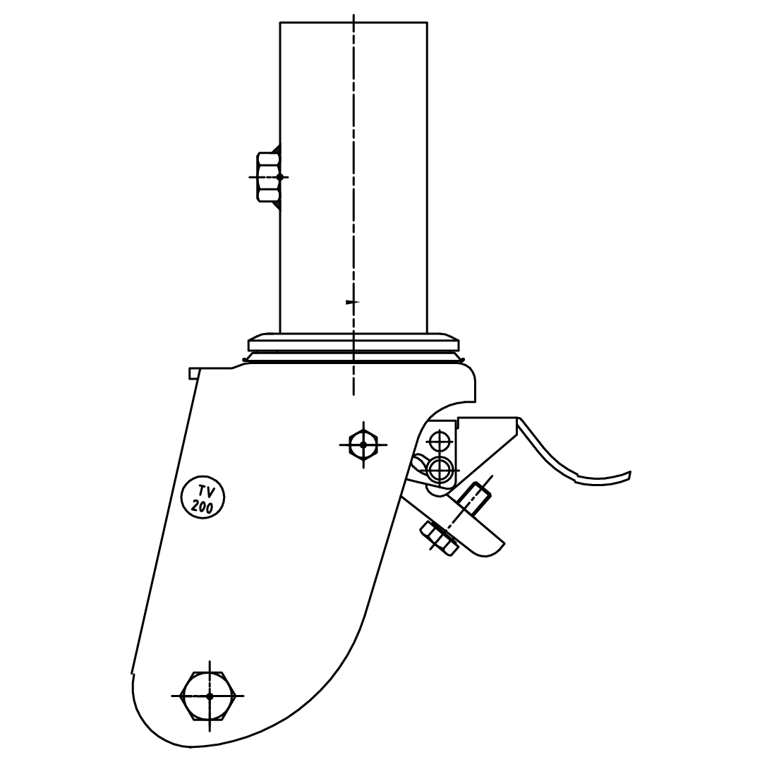 Fijación Andamio Espiga Cazoleta