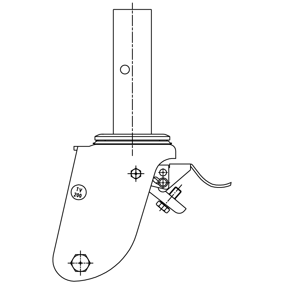 Fijación Andamio Espiga Sólida