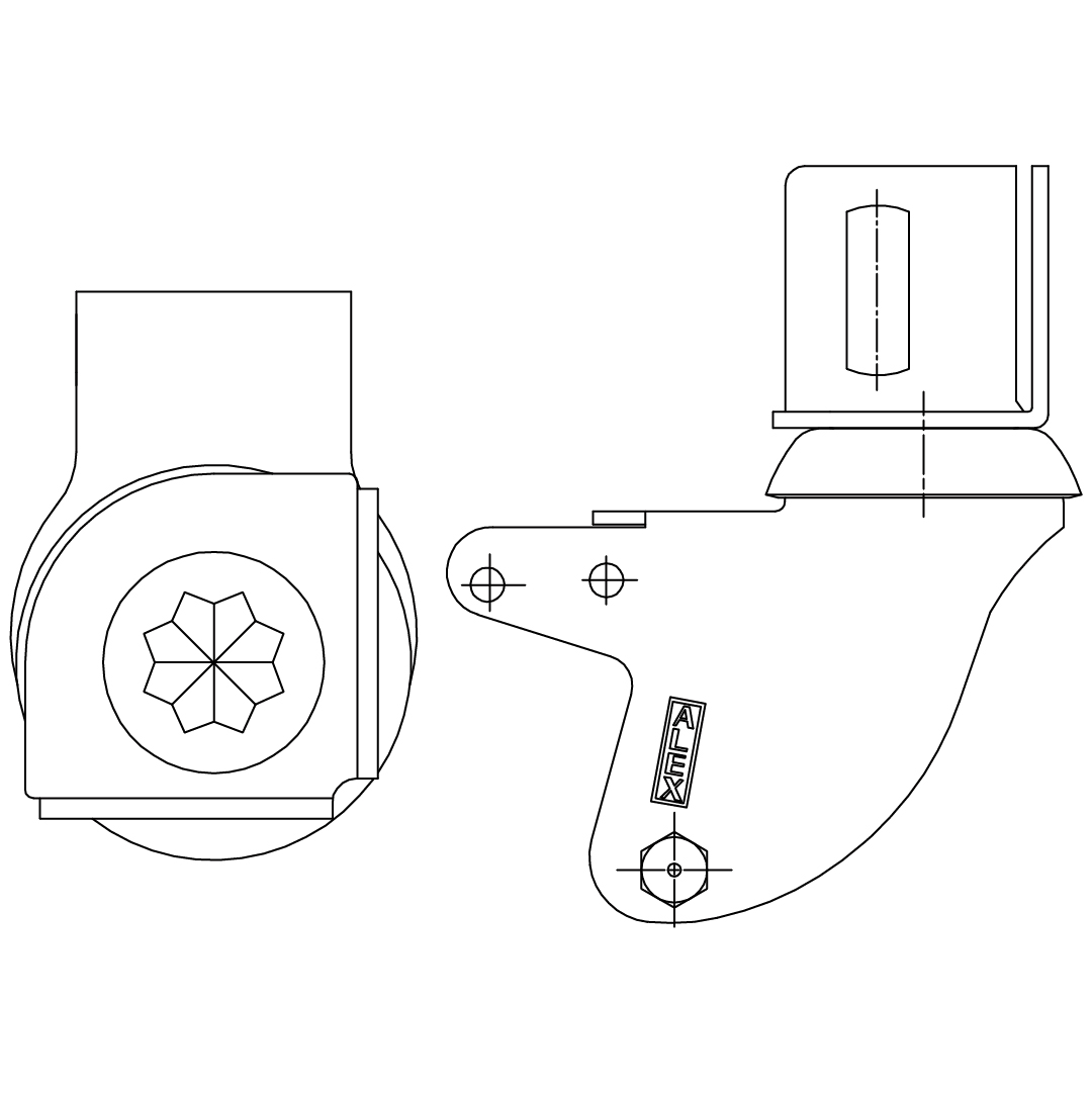 Fijación Ángulo Ranurado