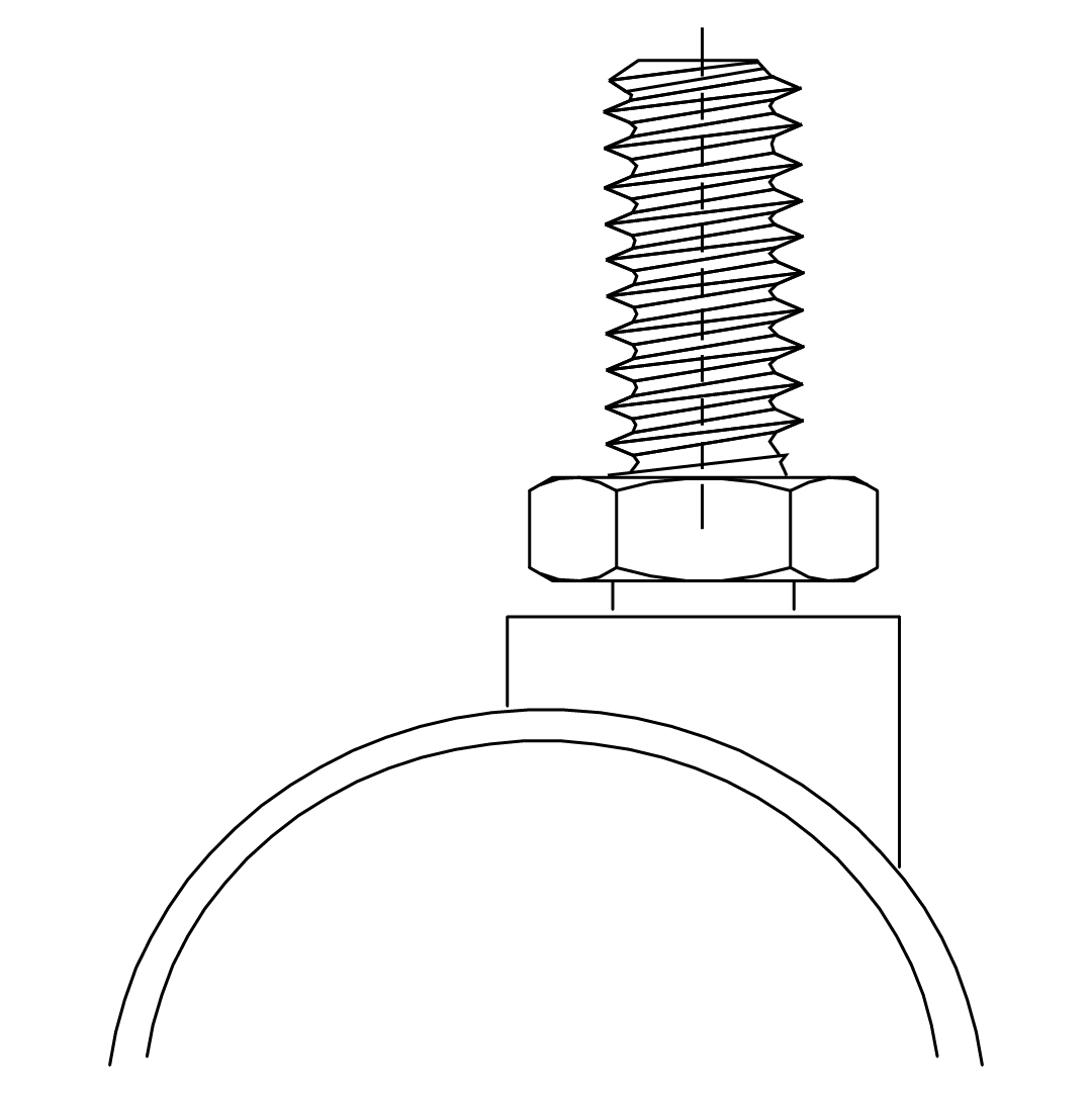 Fijación Espiga Roscada
