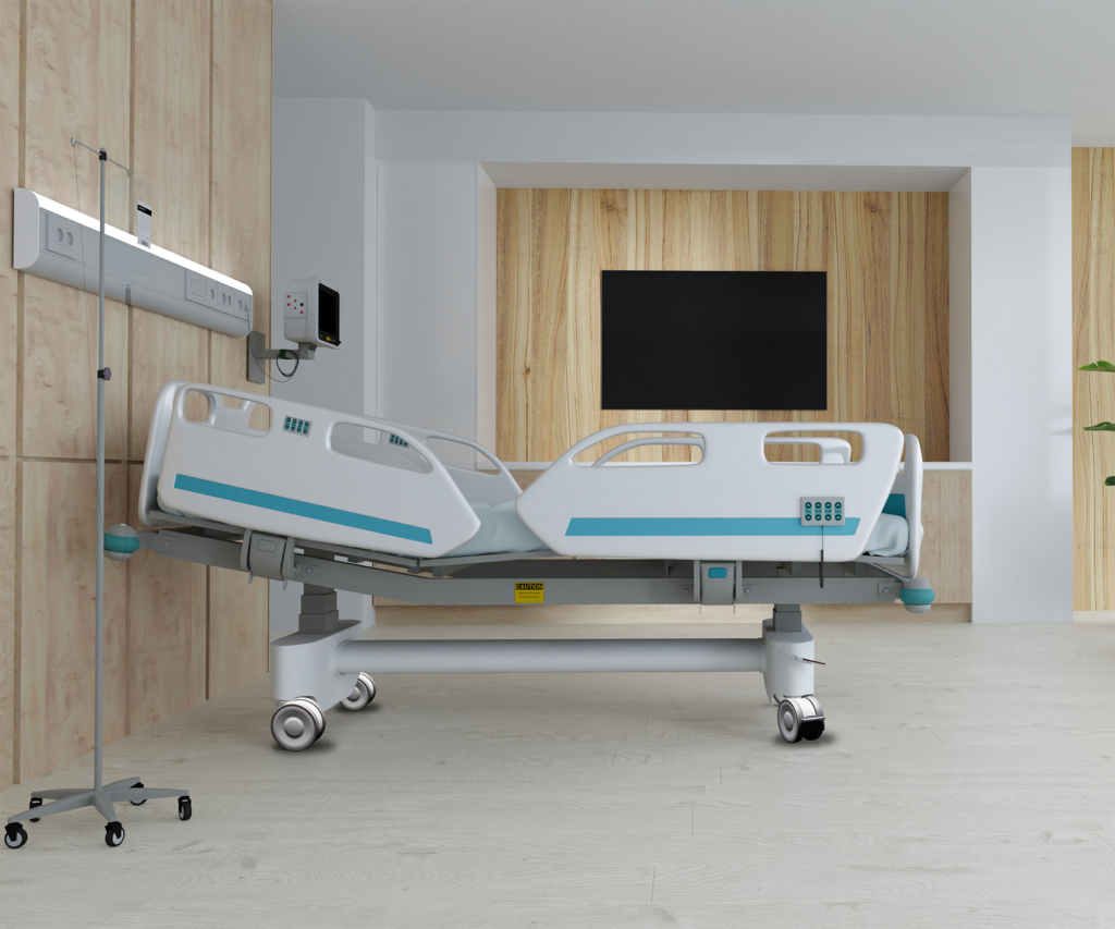 camilla con Ruedas de poliuretano para mobiliario de colectividades