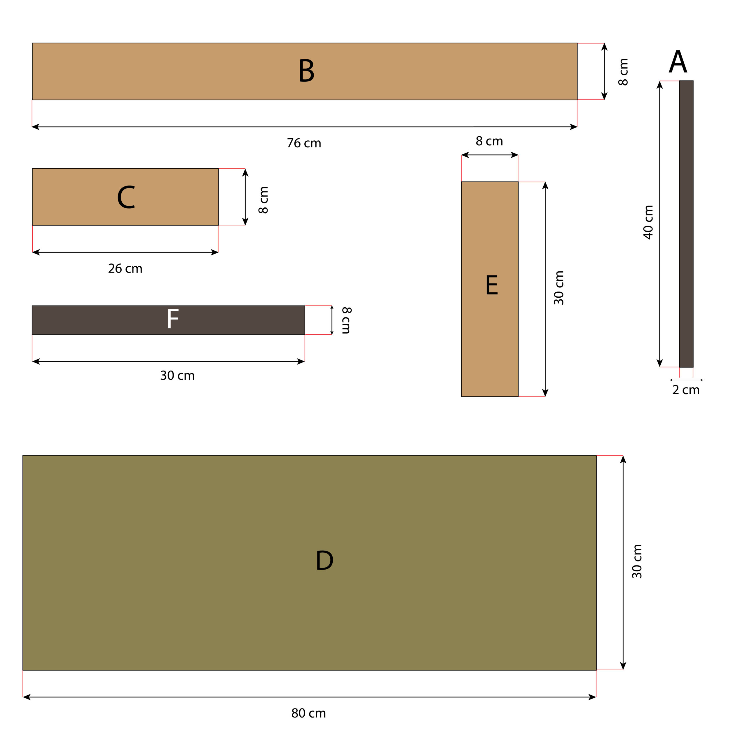 Materiales y herramientas para construir una jardinera con ruedas